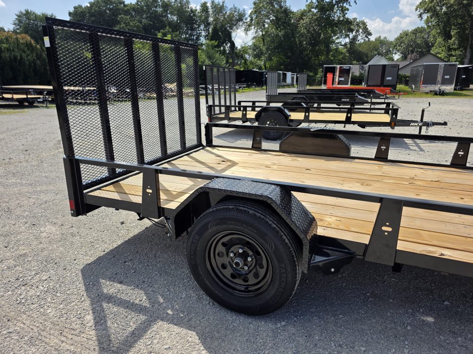 New 2026 Rice Trailers 82X12 6'10X12 SXS QUAD ATV UTV GOLF CART MOWER Utility Trailer
