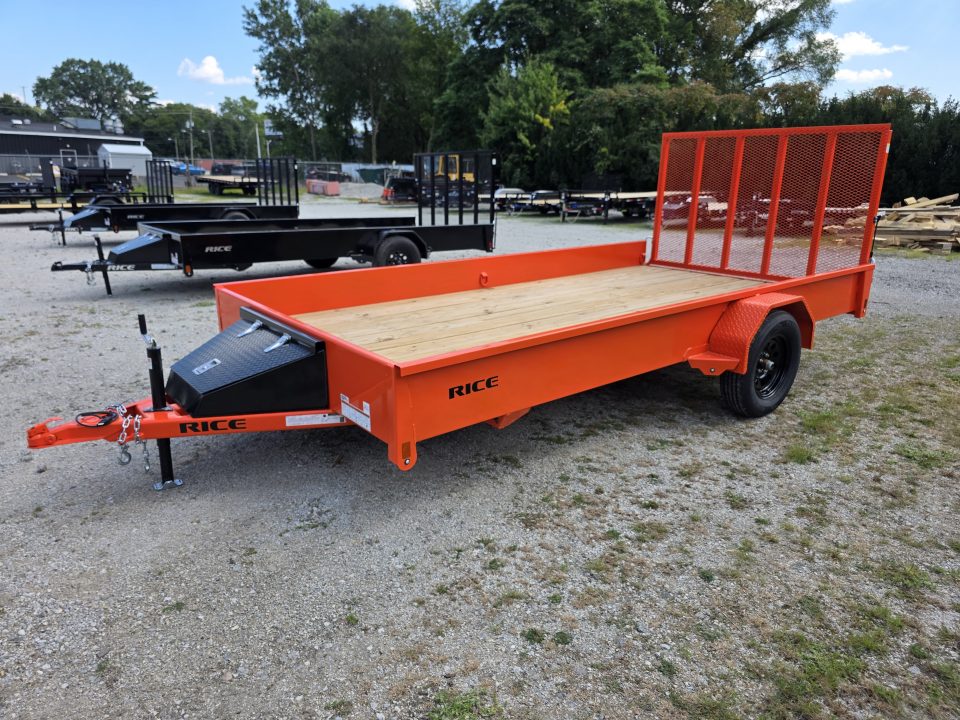 New 2026 Rice Trailers 82X14 6'10X14 SXS QUAD ATV UTV GOLF CART MOWER Utility Trailer 82 X 14