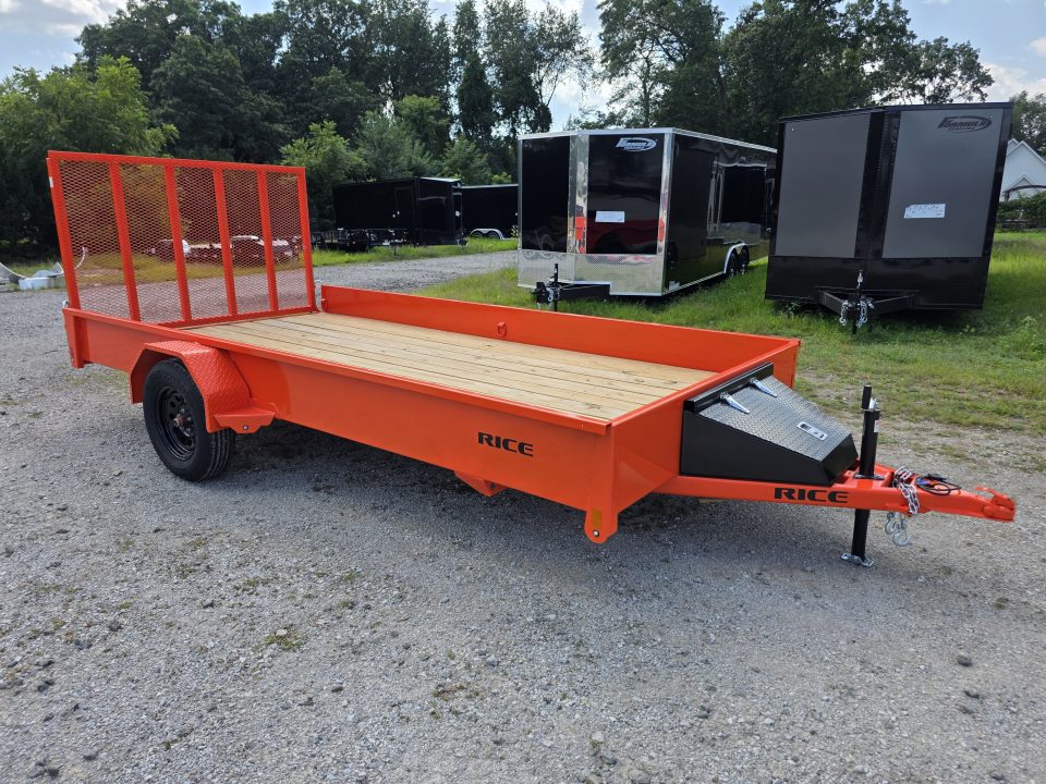 New 2026 Rice Trailers 82X14 6'10X14 SXS QUAD ATV UTV GOLF CART MOWER Utility Trailer 82 X 14