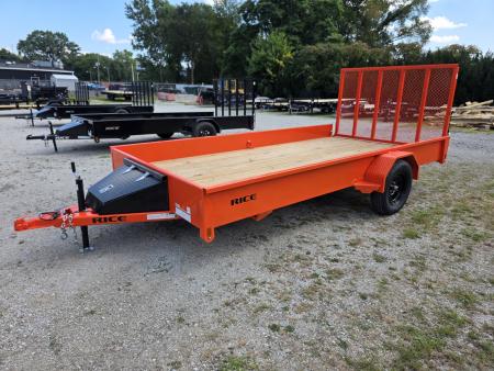 New 2026 Rice Trailers 82X14 6'10X14 SXS QUAD ATV UTV GOLF CART MOWER Utility Trailer 82 X 14