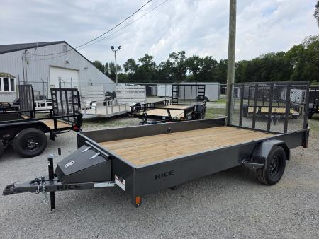 New 2026 Rice Trailers 82X14 6'10X14 SXS QUAD ATV UTV GOLF CART MOWER Utility Trailer 82 X 14