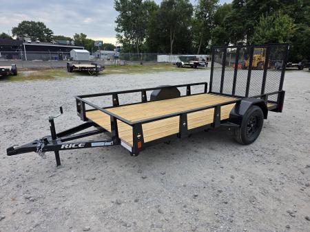 New 2026 Rice Trailers 76X12 6'4X12 SXS QUAD ATV UTV GOLF CART MOWER Utility Trailer