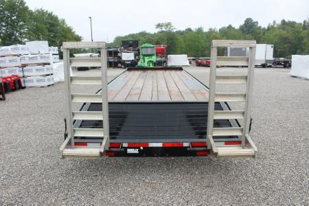 Used 2025 Moritz 8' 6" x 22' + 4' Deckover Flatbed w/ Beavertail - Aluminum Ramps - 16,000# GVW