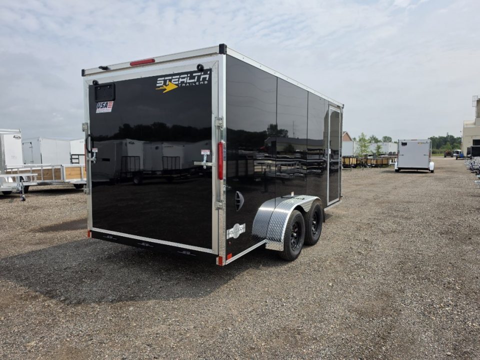 New 2027 Stealth Trailers 7x16 Mustang 7k w/6Ft 6In & Ramp Door Cargo / Enclosed Trailer