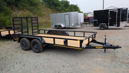 New 2027 CAM Superline 7x14 Tandem Utility Trailer w/ Spring Assist Gate