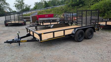 New 2027 CAM Superline 7x14 Tandem Utility Trailer w/ Spring Assist Gate