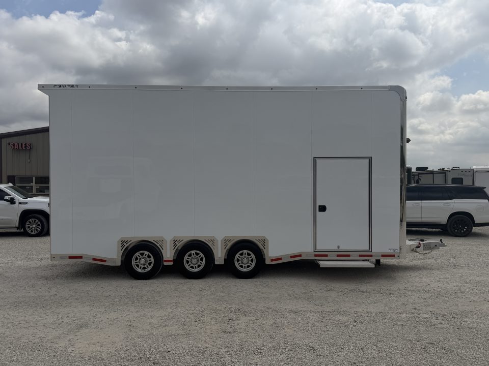 New 2026 Featherlite 24' Stacker Enclosed Car Hauler Bumper Pull Car Hauler