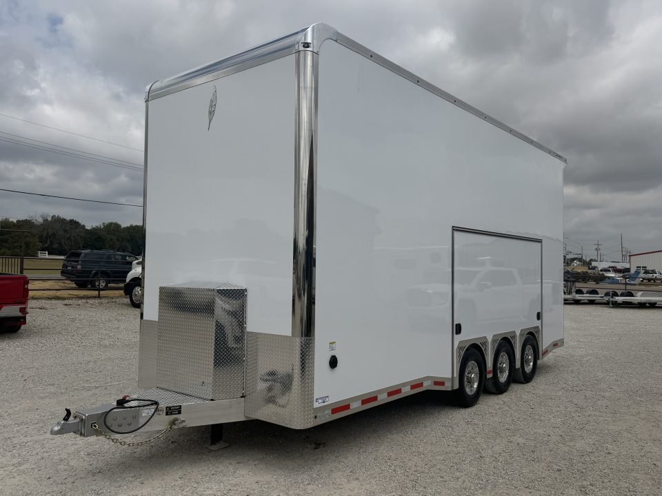 New 2026 Featherlite 24' Stacker Enclosed Car Hauler Bumper Pull Car Hauler