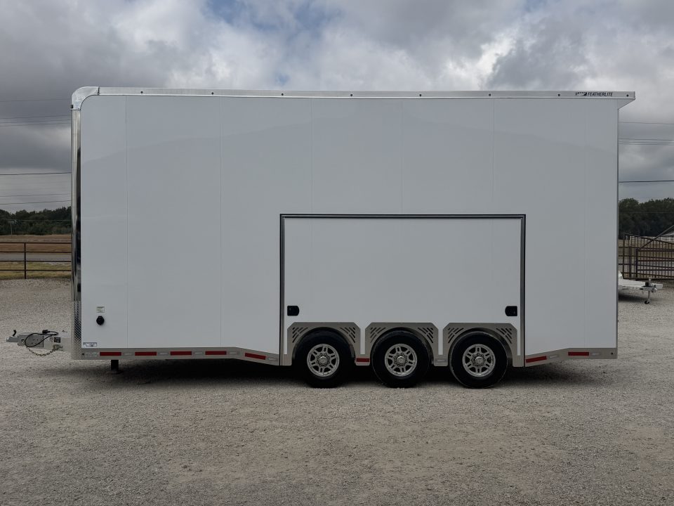New 2026 Featherlite 24' Stacker Enclosed Car Hauler Bumper Pull Car Hauler