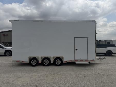 New 2026 Featherlite 24' Stacker Enclosed Car Hauler Bumper Pull Car Hauler