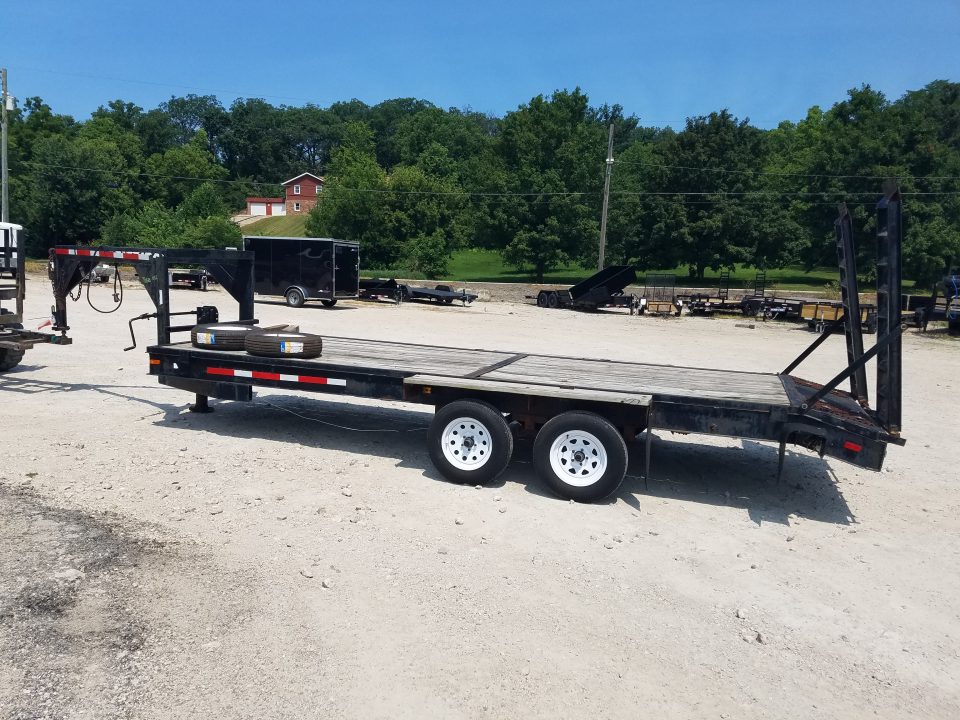 Used 2009 Homemade 77x20 Gooseneck 7K Car Hauler