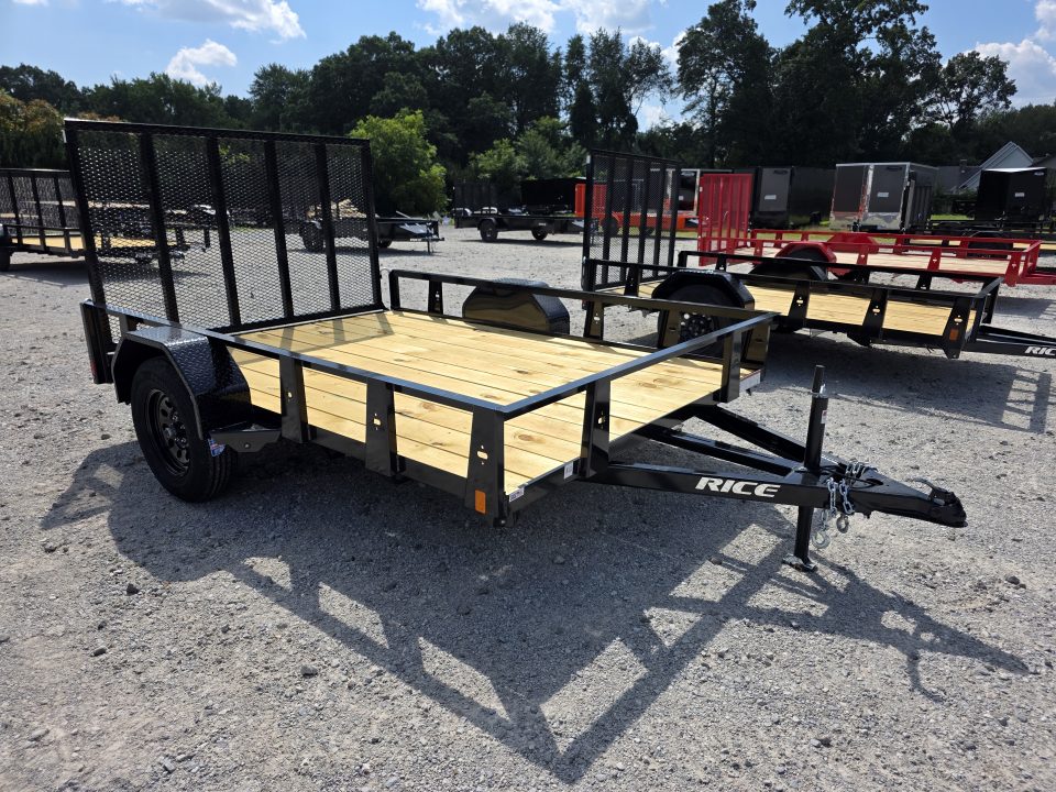 New 2026 Rice Trailers 82X10 6'10X10 SXS QUAD ATV UTV GOLF CART MOWER Utility Trailer