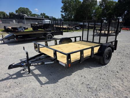 New 2026 Rice Trailers 82X10 6'10X10 SXS QUAD ATV UTV GOLF CART MOWER Utility Trailer