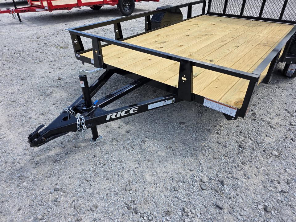 New 2026 Rice Trailers 82X12 6'10X12 SXS QUAD ATV UTV GOLF CART MOWER Utility Trailer