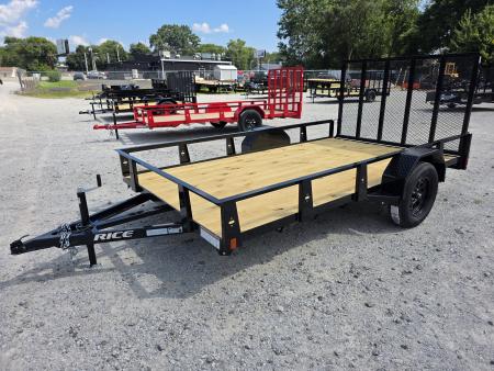 New 2026 Rice Trailers 82X12 6'10X12 SXS QUAD ATV UTV GOLF CART MOWER Utility Trailer