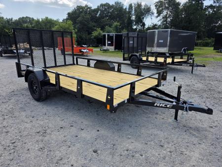 New 2026 Rice Trailers 82X12 6'10X12 SXS QUAD ATV UTV GOLF CART MOWER Utility Trailer