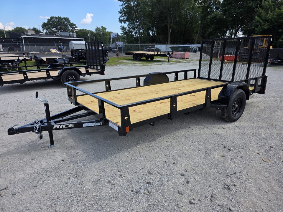 New 2026 Rice Trailers 82X14 6'10X14 SXS QUAD ATV UTV GOLF CART MOWER Utility Trailer