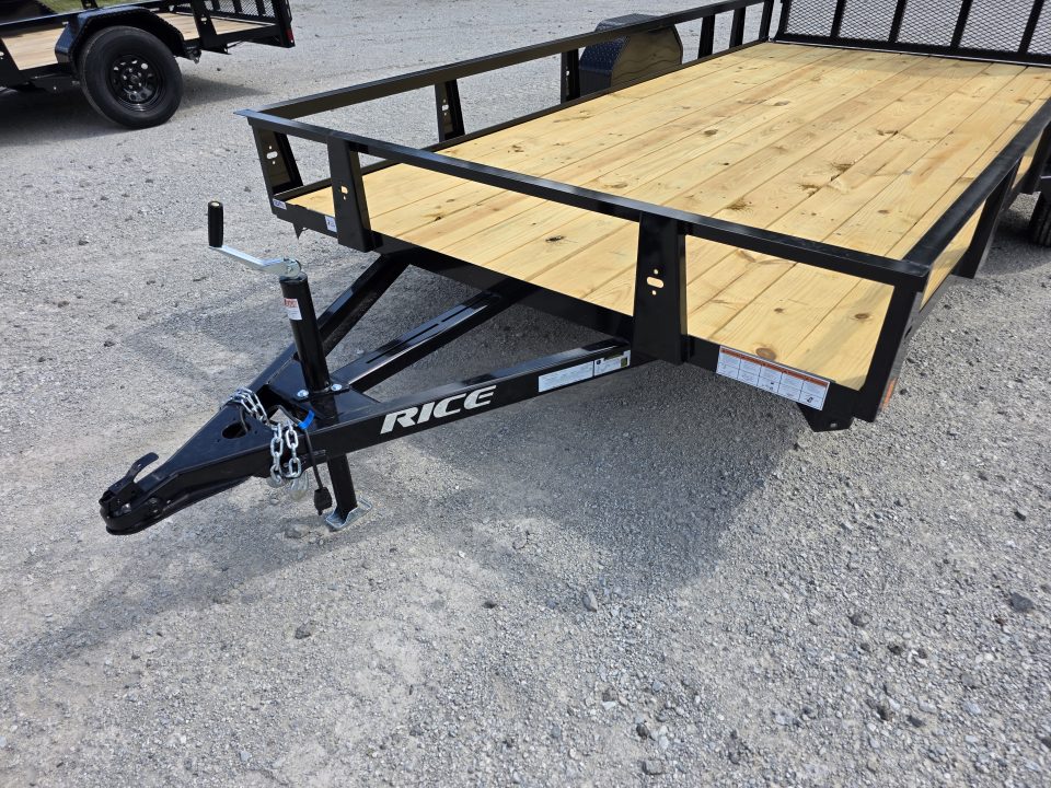 New 2026 Rice Trailers 82X14 6'10X14 SXS QUAD ATV UTV GOLF CART MOWER Utility Trailer