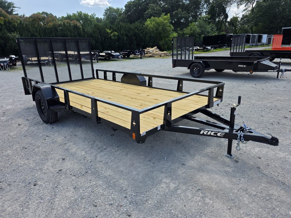 New 2026 Rice Trailers 82X14 6'10X14 SXS QUAD ATV UTV GOLF CART MOWER Utility Trailer