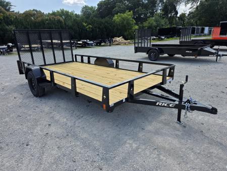 New 2026 Rice Trailers 82X14 6'10X14 SXS QUAD ATV UTV GOLF CART MOWER Utility Trailer