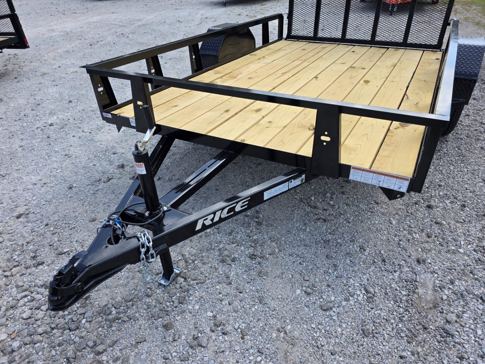 New 2026 Rice Trailers 76X10 6'4X10 SXS QUAD ATV UTV GOLF CART MOWER Utility Trailer