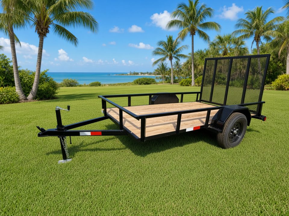New 2026 5x8 with Mesh Gate and GVWR 1999 Utility Trailer
