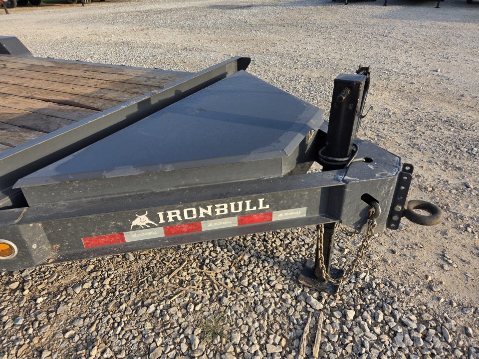 Used 2022 Iron Bull 83X22 TANDEM EQUIPMENT HAULER W/8K AXLES SELF CLEAN DOVE & STANDUP RAMPS