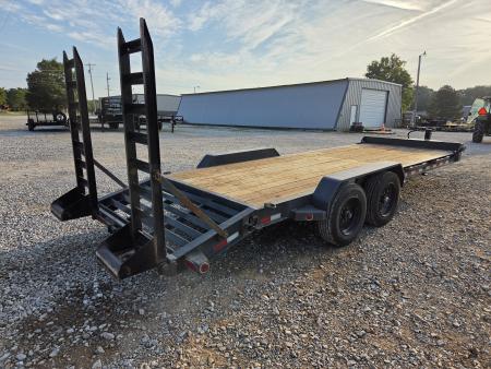 Used 2022 Iron Bull 83X22 TANDEM EQUIPMENT HAULER W/8K AXLES SELF CLEAN DOVE & STANDUP RAMPS