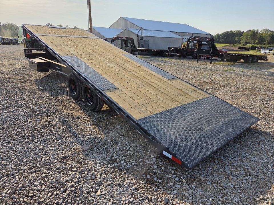 New 2027 Lamar 102X26 TANDEM DECKOVER POWER TILT W/8K AXLES & SPARE