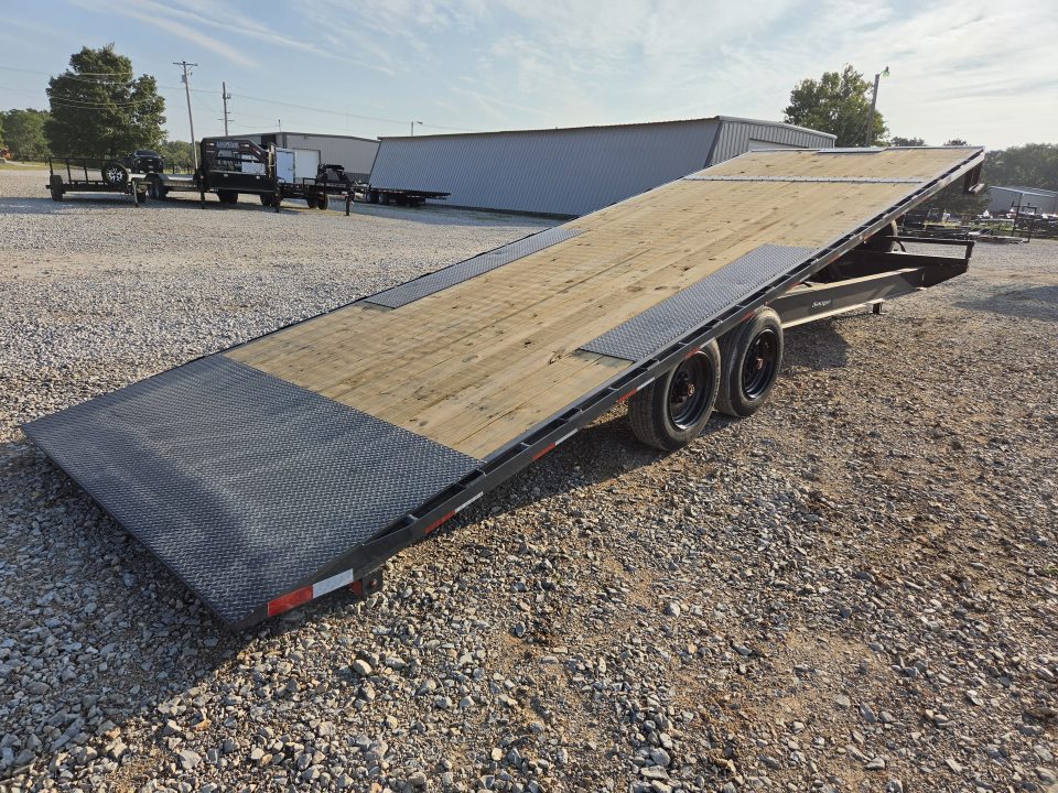New 2027 Lamar 102X26 TANDEM DECKOVER POWER TILT W/8K AXLES & SPARE