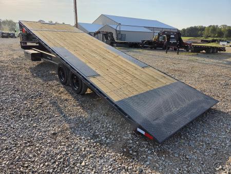 New 2027 Lamar 102X26 TANDEM DECKOVER POWER TILT W/8K AXLES & SPARE