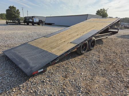 New 2027 Lamar 102X26 TANDEM DECKOVER POWER TILT W/8K AXLES & SPARE