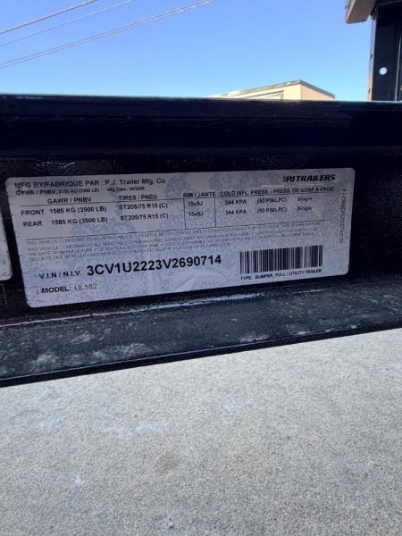 New 2027 PJ Trailers 7K 18' X 83" Tandem Axle Channel Utility Utility Trailer