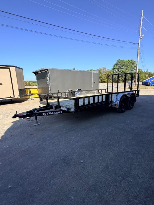 New 2027 PJ Trailers 9.9K 18' X 83" Tandem Axle Channel Utility Utility Trailer