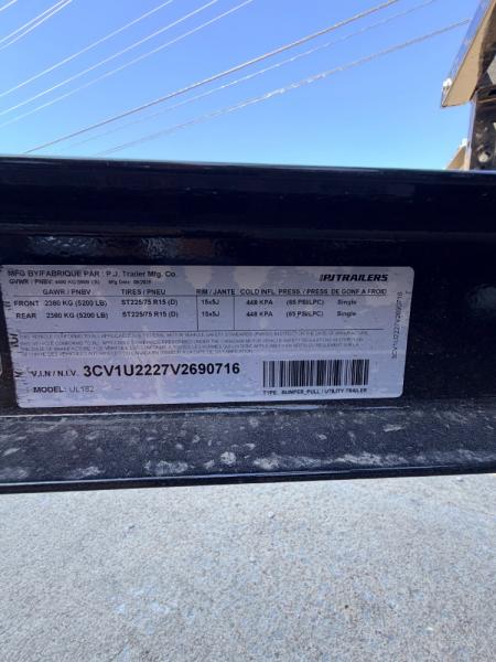 New 2027 PJ Trailers 9.9K 18' X 83" Tandem Axle Channel Utility Utility Trailer