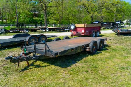 Used 2004 MEB 7 x 18 Flatbed Trailer