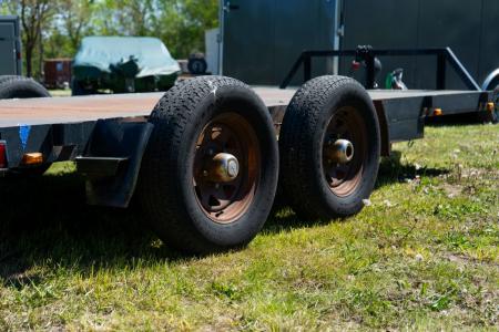 Used 2004 MEB 7 x 18 Flatbed Trailer