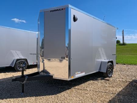 New 2027 Formula Trailers 6' x 12' x 6'6  Traverse Flat Top V-Nose with 3K GVWR, Rear Flare w/ 2 LED Load Lights, Ramp Extension and More!