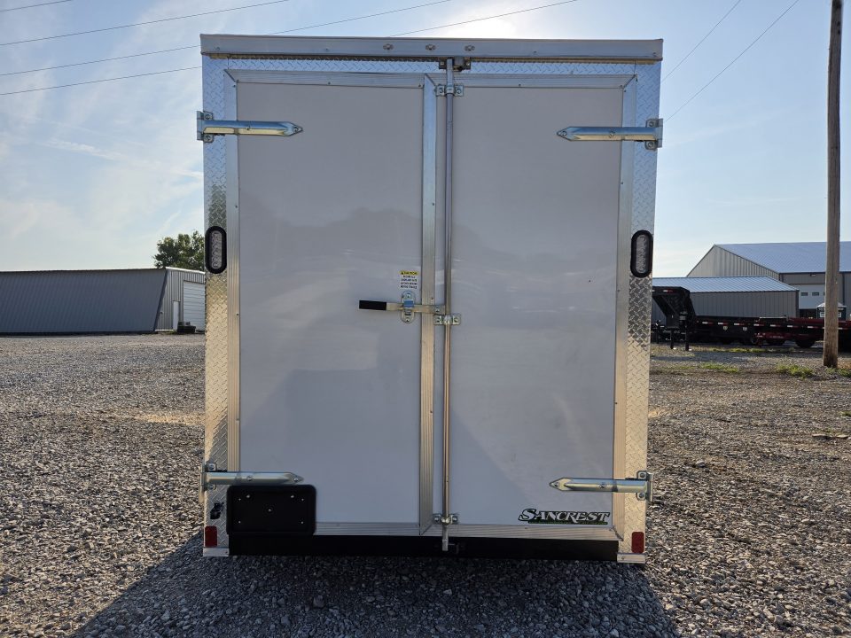 New 2027 Rock Solid 6X12 TANDEM 7K CARGO W/6'6" HEIGHT .080 SEMI CREWLESS EXTERIOR & BARN DOORS