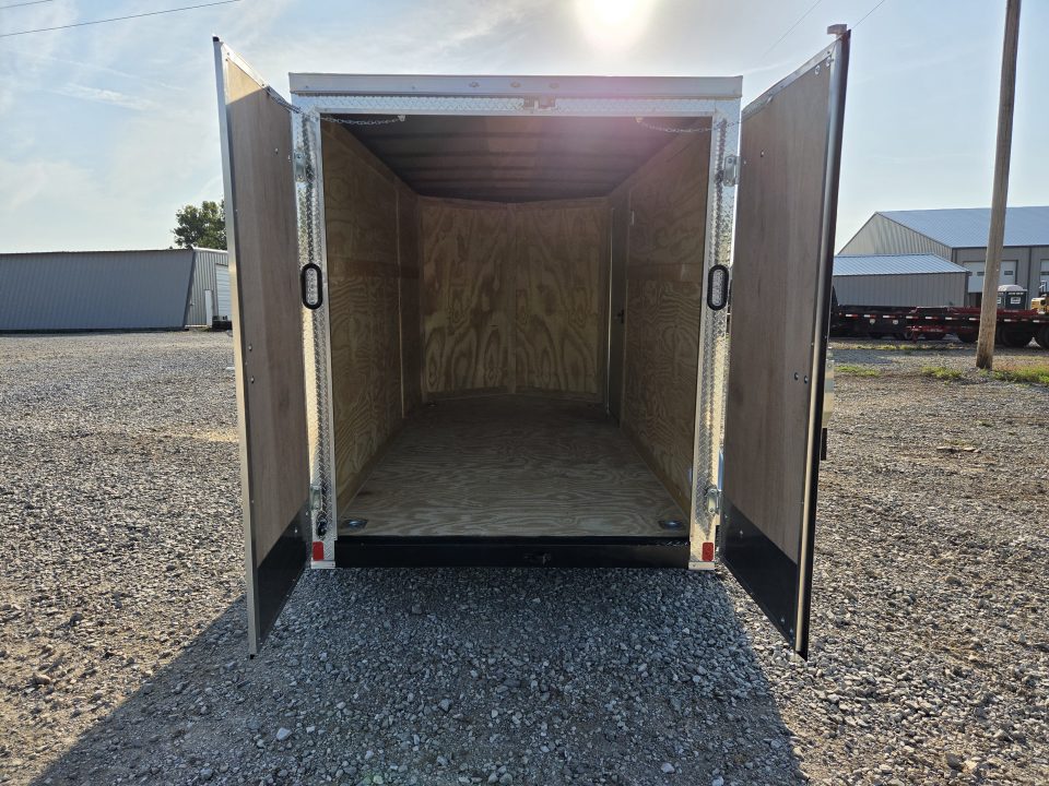 New 2027 Rock Solid 6X12 TANDEM 7K CARGO W/6'6" HEIGHT .080 SEMI CREWLESS EXTERIOR & BARN DOORS