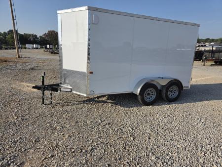 New 2027 Rock Solid 6X12 TANDEM 7K CARGO W/6'6  HEIGHT .080 SEMI CREWLESS EXTERIOR & BARN DOORS