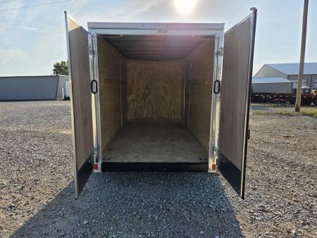 New 2027 Rock Solid 6X12 TANDEM 7K CARGO W/6'6" HEIGHT .080 SEMI CREWLESS EXTERIOR & BARN DOORS