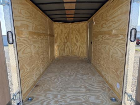 New 2027 Rock Solid 6X12 TANDEM 7K CARGO W/6'6" HEIGHT .080 SEMI CREWLESS EXTERIOR & BARN DOORS