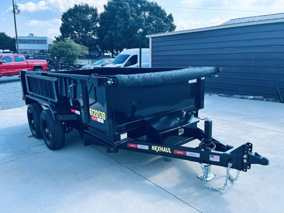 New 2027 Nexhaul 6X12 HD Dump Trailer 10K w/ Combo Gate