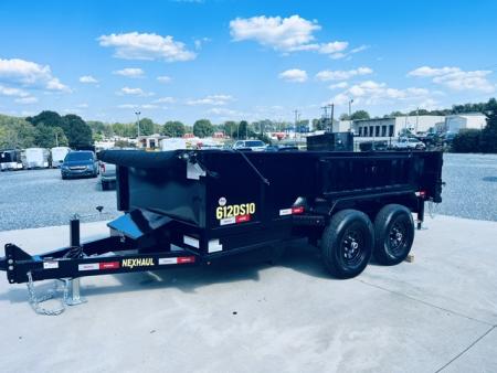 New 2027 Nexhaul 6X12 HD Dump Trailer 10K w/ Combo Gate