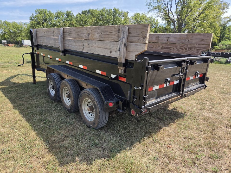 Used 2023 Iron Bull 83X16 TRIPLE 21K GOOSENECK DUMP W/24" SIDES & BOARD EXTENSIONS