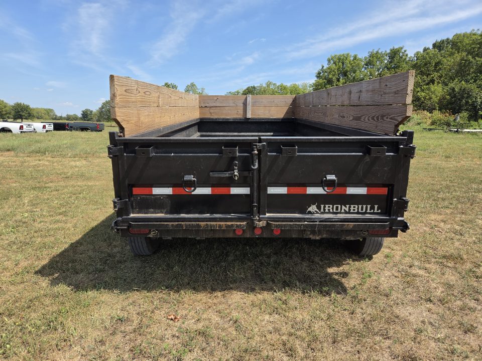 Used 2023 Iron Bull 83X16 TRIPLE 21K GOOSENECK DUMP W/24" SIDES & BOARD EXTENSIONS