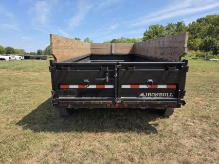 Used 2023 Iron Bull 83X16 TRIPLE 21K GOOSENECK DUMP W/24" SIDES & BOARD EXTENSIONS
