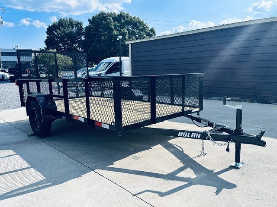 New 2026 Nolan 6X12 E 3K Landscape Utility Trailer w/2ft Mesh