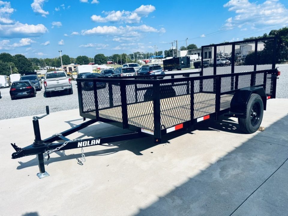 New 2026 Nolan 6X12 E 3K Landscape Utility Trailer w/2ft Mesh